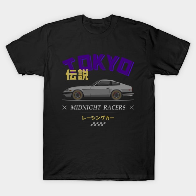 Tuner Silver 280ZX JDM T-Shirt by GoldenTuners